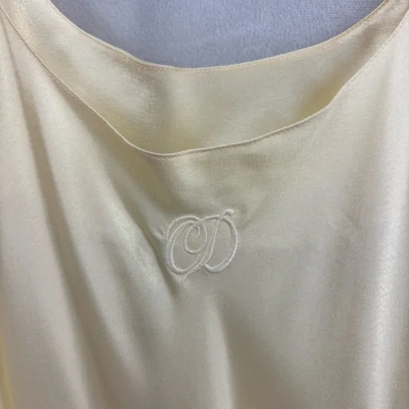Christian Dior Butter Yellow Robe & Nightgown dress set Women’s XL luxurious
